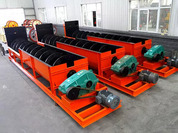 Spiralsandskive for finkornede materialer